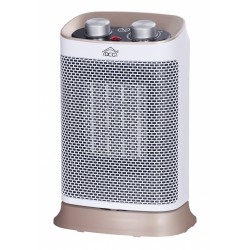 DCG Eltronic PTC0589 stufetta elettrica Riscaldatore ambiente elettrico a infrarossi Interno Marrone, Bianco 1500 W