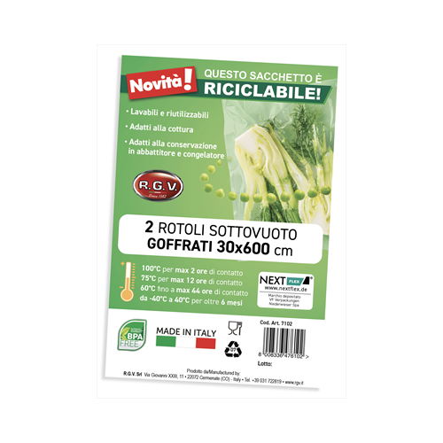 R.G.V. BUSTA 2 ROTOLI 30x600 7102 ROTOLI GOFFRATI