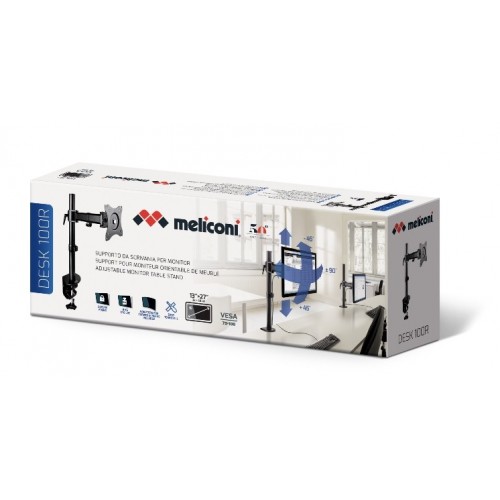 Meliconi Desk 100 R 68,6 cm (27") Nero