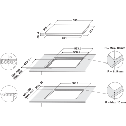 Hotpoint HQ 5660S NE - Piano Cottura a Induzione, 4 Zone, 60 cm