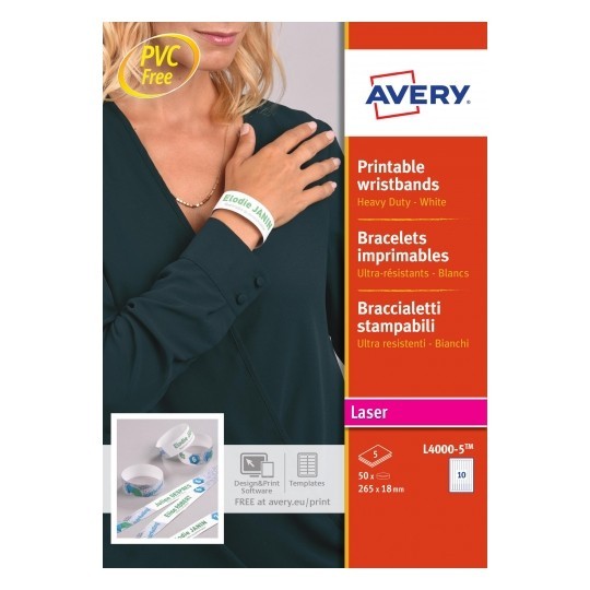 Avery L4000-5 etichetta per stampante Bianco Etichetta per stampante autoadesiva