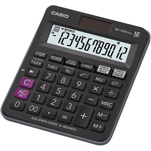 Casio MJ-120D Plus calcolatrice Desktop Calcolatrice di base Nero