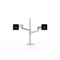 Ergotron LX Series LX Dual Stacking Arm 101,6 cm (40") Morsa Bianco