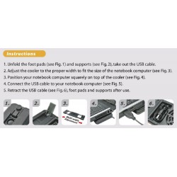 Newstar Supporto raffredda notebook