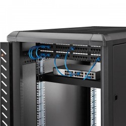 StarTech.com Ripiano per montaggio a rack regolabile 1U - Robusto ripiano per armadio server rack fisso - 80 kg