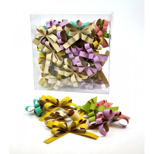 CONFEZIONE 40 FIOCCHI 19MM GRANDI IN CARTA...