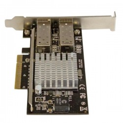 StarTech.com Scheda di rete PCI Express in Fibra ottica da 10Gb con 2 porte SFP+ aperto con Chip Intel