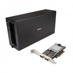 StarTech.com Adattatore di rete Thunderbolt 3 a 2 porte in Fibra Ottica da 10GB Ethernet SFP+ Aperto - Chassis e Scheda