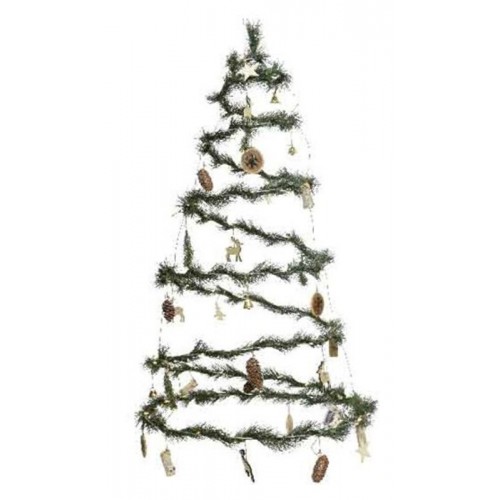 ALBERO A SPIRALE CON LED BIANCO CALDO A BATTERIA