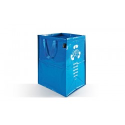 Perfetto 12853 cestino per rifiuti Rettangolare Blu Carta