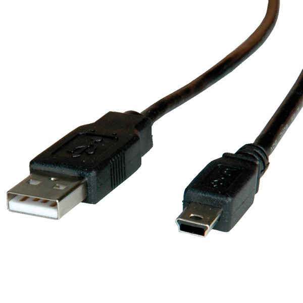 ROLINE 11.02.8719 cavo USB 1,8 m 2.0 USB A Mini-USB B Nero