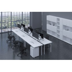 Newstar Supporto da scrivania per monitor curvi