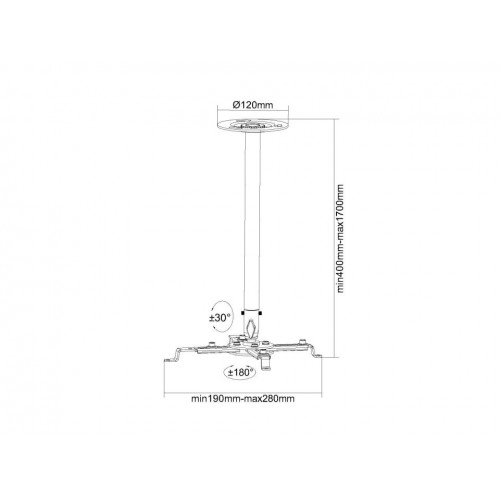 Multibrackets 2544 supporto per proiettore...