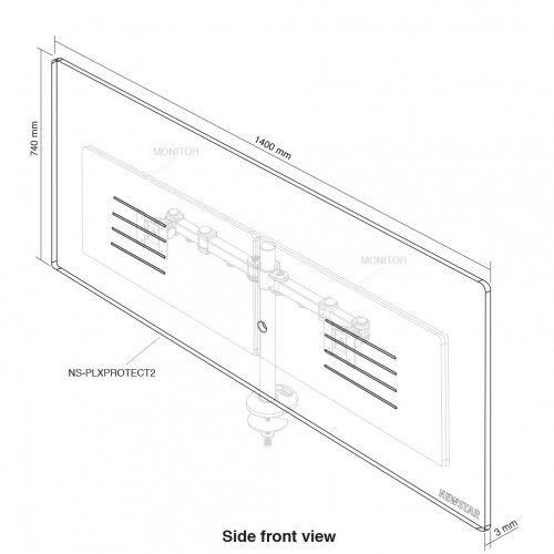 Newstar Schermo trasparente di