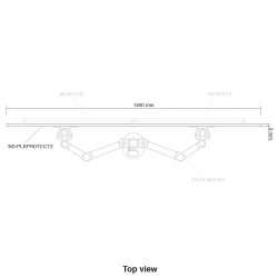 Newstar Schermo trasparente di