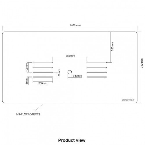 Newstar Schermo trasparente di