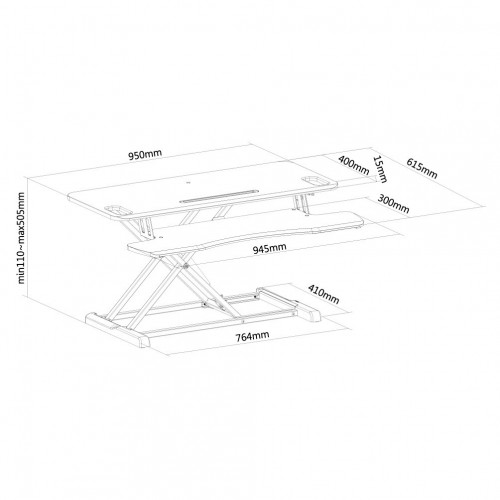 Newstar Postazione di lavoro per rimanere in...