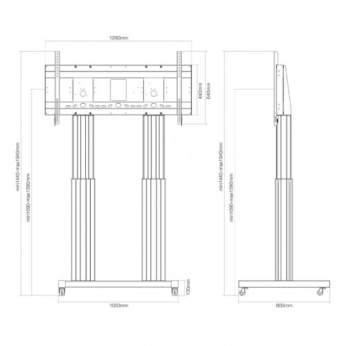 Newstar Mobiletto portatile per TV