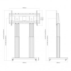 Newstar Mobiletto portatile per TV