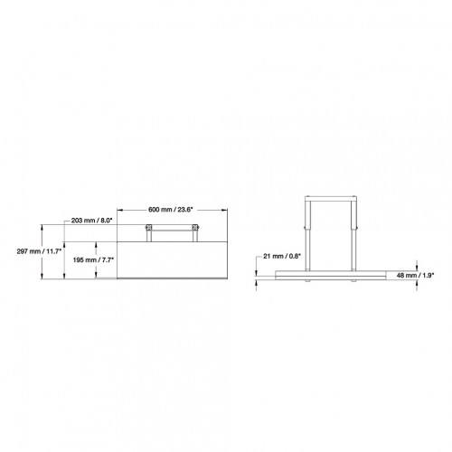 Newstar Supporto per mobile per televisore al...