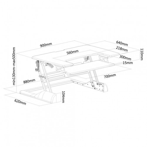 Newstar Postazione di lavoro per rimanere in...