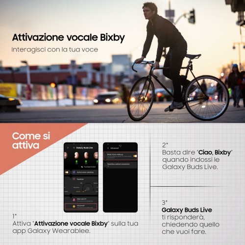 Samsung Galaxy Buds Live, Mystic Bronze Cuffia...