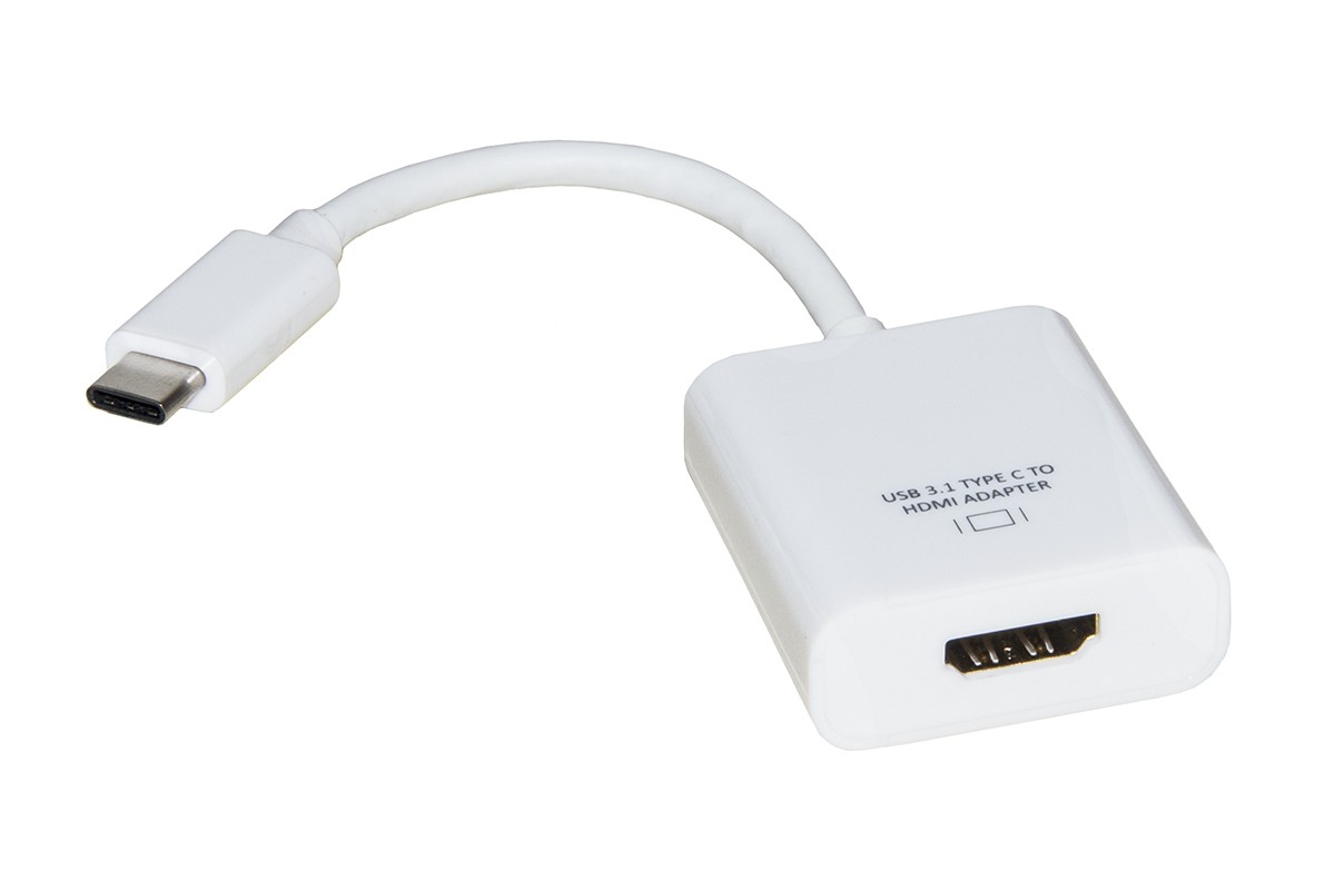 Link Accessori LKADAT80 cavo di interfaccia e adattatore USB Type C HDMI Bianco