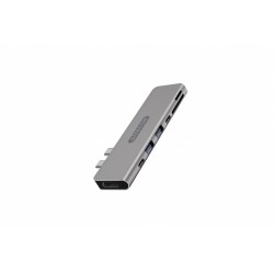 Sitecom CN-391 hub di interfaccia USB 3.2 Gen 1 (3.1 Gen 1) Type-C 10000 Mbit/s Alluminio