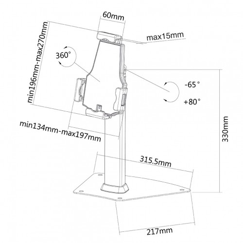 Newstar supporto per dei tablet iPad 7.9"-10.5?
