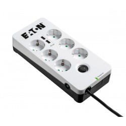 Eaton PB6UD protezione da sovraccarico 6 presa(e) AC 220 - 250 V Nero, Bianco 1,5 m