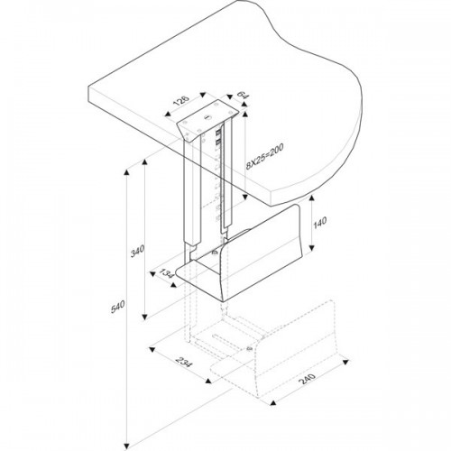 ROLINE RO17.03.1127 Supporto CPU a carrello Nero