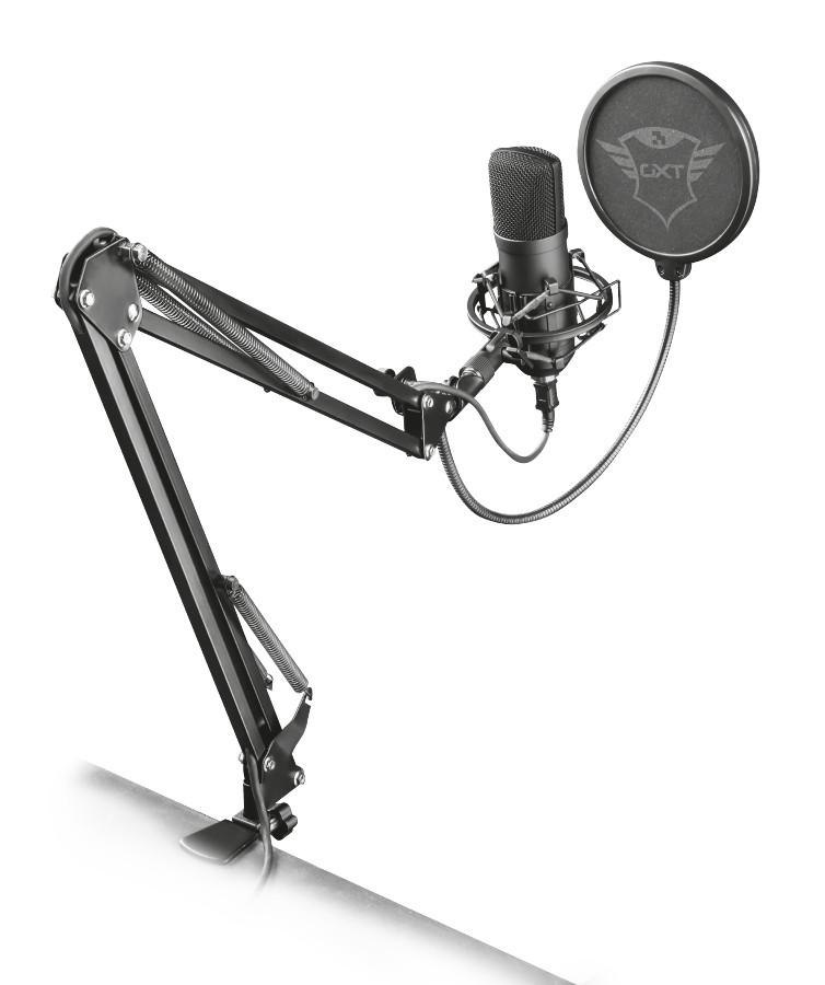 Trust GXT 252+ Emita Plus Microfono da studio Nero