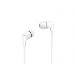 PHILIPS CUFFIA TAE1105WT AURIC. IN EAR Intra/auricolari con microfono,caps intercambiabili, Bianca
