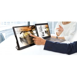 Hannspree HL 161 CGB 39,6 cm (15.6") 1920 x 1080 Pixel Full HD LED Nero, Argento