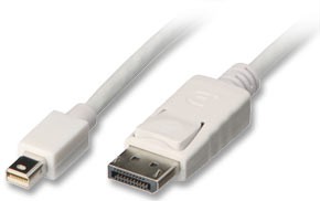 Lindy DisplayPort 1m Mini DisplayPort Bianco
