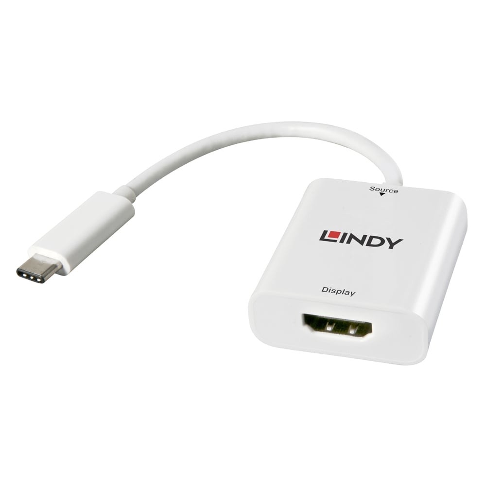 Lindy 43244 cavo di interfaccia e adattatore USB 3.1 Type C HDMI Bianco
