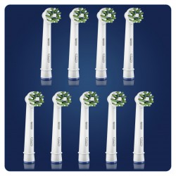 Oral-B Cross Action - Testine di Ricambio Spazzolino, Mega Pack, 9 Pezzi