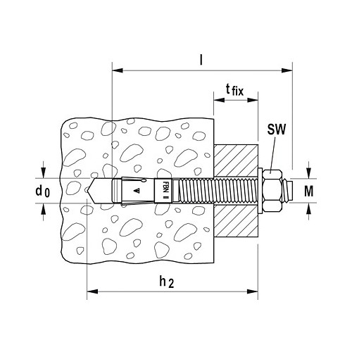 Fischer 040771 ancoraggio a vite e tassello...