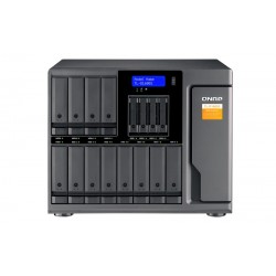 QNAP TL-D1600S contenitore di unità di archiviazione 2.5/3.5" Enclosure HDD/SSD Nero, Grigio