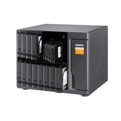 QNAP TL-D1600S contenitore di unità di archiviazione 2.5/3.5" Enclosure HDD/SSD Nero, Grigio