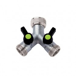 Aquajet 466B Rubinetto “Y” A 2 Vie Indipendenti E Regolabili 3/4”