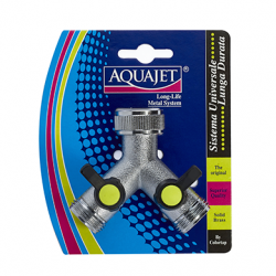 Aquajet 466B Rubinetto “Y” A 2 Vie Indipendenti E Regolabili 3/4”