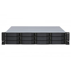 QNAP TL-R1200S-RP contenitore di unità di archiviazione 2.5/3.5" Enclosure HDD/SSD Nero, Grigio