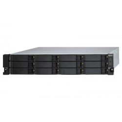 QNAP TL-R1200S-RP contenitore di unità di archiviazione 2.5/3.5" Enclosure HDD/SSD Nero, Grigio