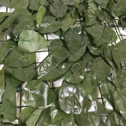 4F Siepe Artificiale Laurel Verde Scuro Recinzione Balcone Giardino 100x300 cm