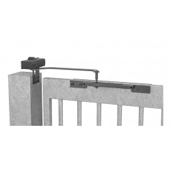 Assa Abloy DC 620G - Pignone e Cremagliera Chiudicancello - Finitura Nera