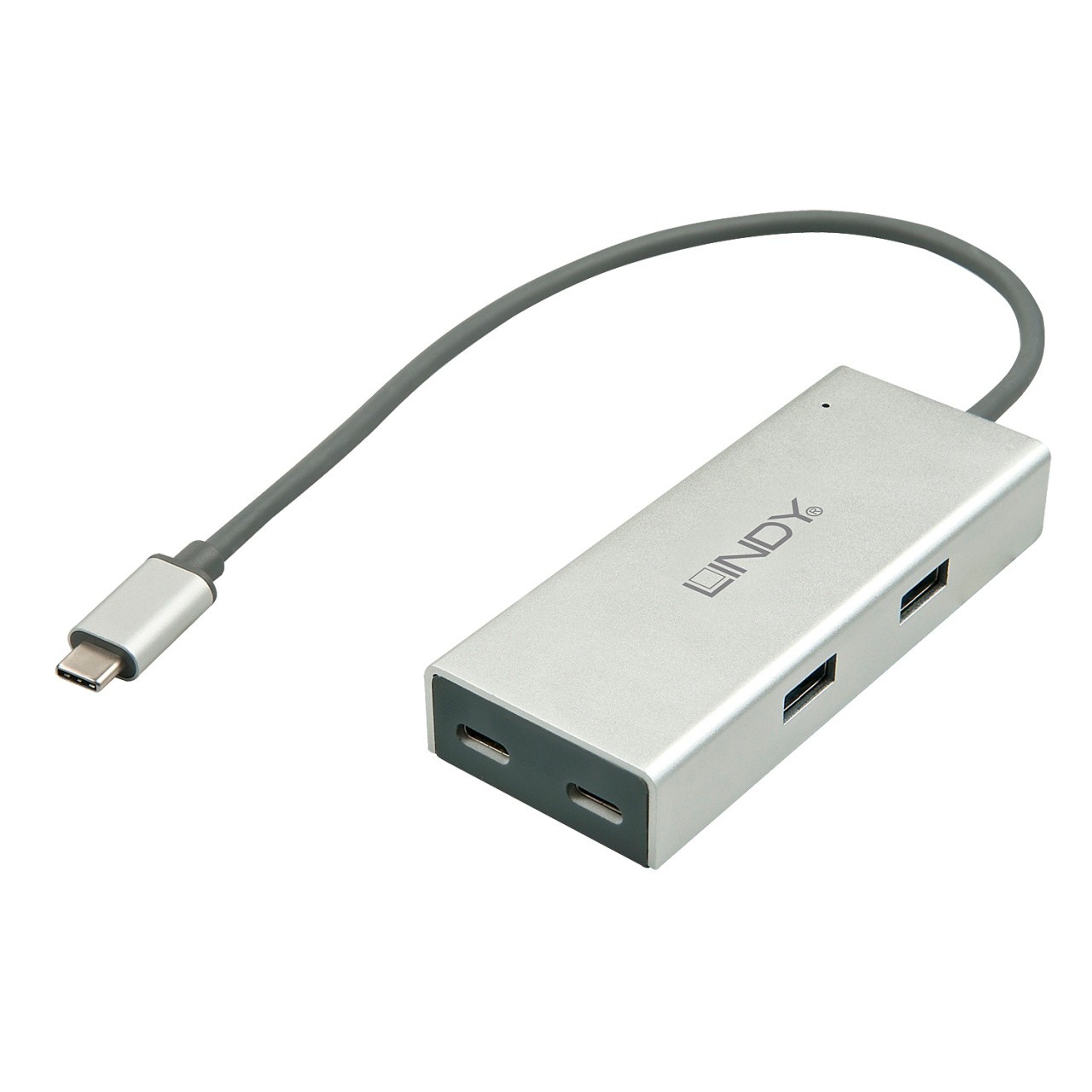 Lindy 43091 hub di interfaccia USB 3.2 Gen 1 (3.1 Gen 1) Type-C 5000 Mbit/s