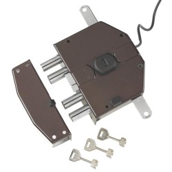 Assa Abloy YALE Serratura Elettrica Segreta con Chiave e Cilindro a Pompa 4 Catenacci