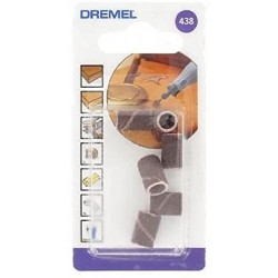 Dremel 438 Cilindri Abrasivi Grana 120 6.4 mm 6 Pezzi