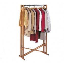 Foppapedretti Snake 90 - Appendiabiti Chiudibile con Supporto per Ometti con Ruote, Noce